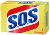 S.O.S Heavy Duty Scouring Pad For All Purpose 4 pk