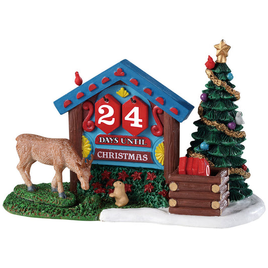 Lemax  Multicolored  Woodland Countdown  Christmas Village