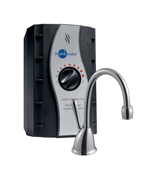 InSinkErator Involve 2/3 gal Black Hot Water Dispenser Stainless Steel
