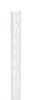 Knape & Vogt  82 Series  White  Steel  Double Slot  Bracket  14 Ga. 78 in. L