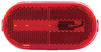 LED Trailer Clearance Light, Oval Red, 4-1/8 x 2-In.