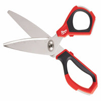 Milwaukee  9 in. Iron Carbide  Smooth  Straight  Jobsite Scissors  1 pc.
