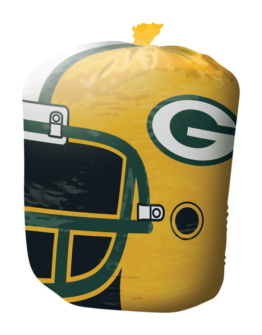 Stuff-A-Helmet  Green Bay Packers  57 gal. Lawn & Leaf Bag  Twist Tie  1 pk