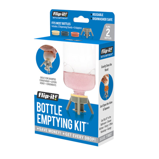 Flip-It! Gray Polypropylene Bottle Emptying Kit FL4X2HBB