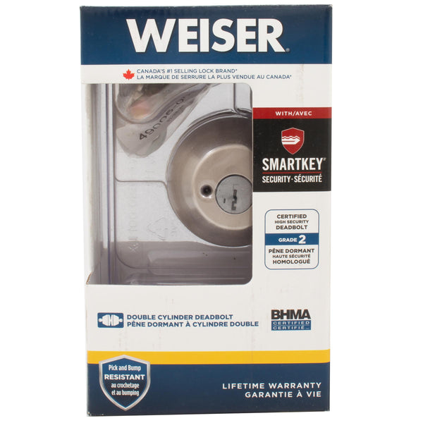 GD9371 X15 SMT MS 6LS2R2 2-Cyl Deadbolt - Satin Nickel