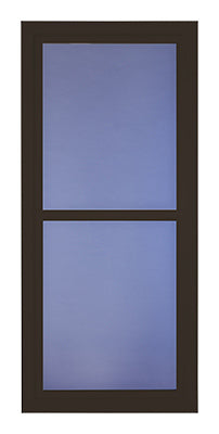 Easy Vent Selection Storm Door, Full-View Glass, Brown, 36 x 81-In.