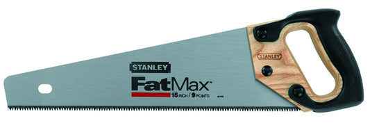 Stanley  FatMax  15 in. Carbon Steel  Hand Saw  8 TPI