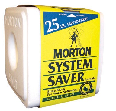 Morton Salt System Saver Brine Block Bulk 25 Lb. (Case of 80)