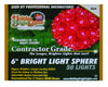 Holiday Bright Lights  Contractor  Incandescent  Sphere Light  Red  12 ft. 50 lights