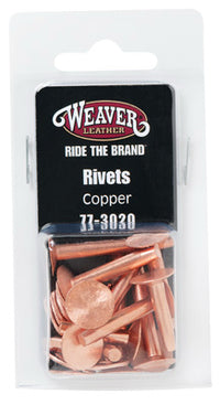 Copper Rivets & Burrs, Assorted, 12-Pc.