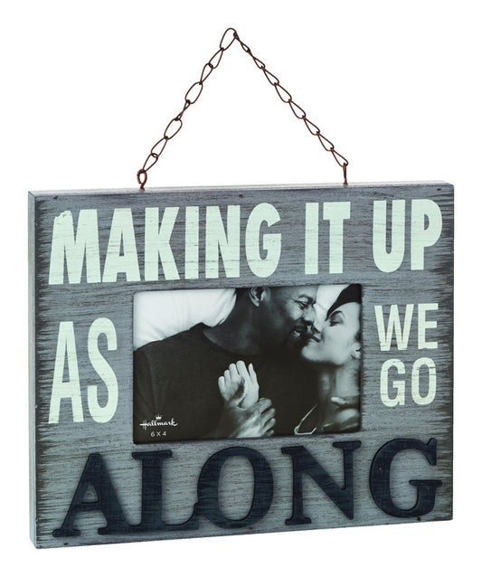 Hallmark Making It Up As We Go Along Frame Wood 1 pk (Pack of 2)