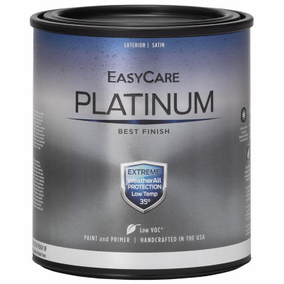 Premium Extreme Exterior Paint/Primer In One, Black Satin, 1-Qt.