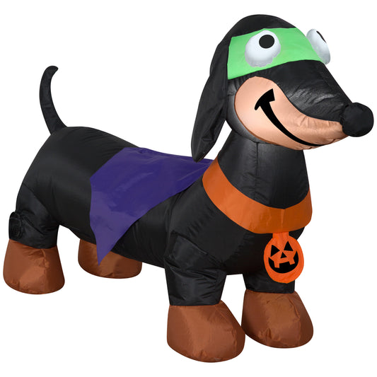 Gemmy LED Prelit Weiner Dog Inflatable