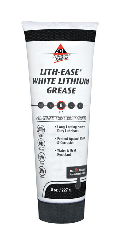 AGS Lith-Ease White Lithium Grease 8 oz