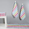 Sorema 2 Pc Dot Towel 100% Cotton Bath Towel & Bath Sheet Multicolor from Europe
