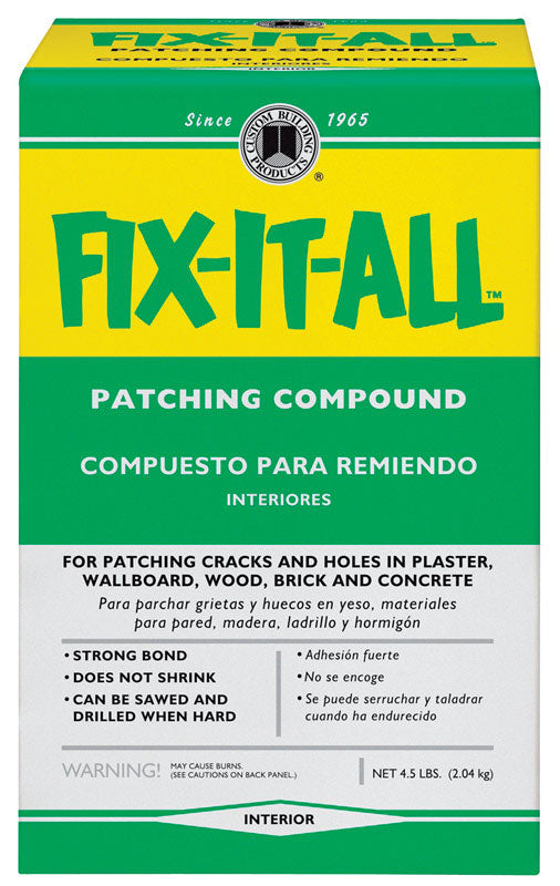 Custom Building Products Fix-It-All Interior Patching Compound, 4.5 lbs.