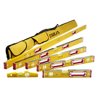Stabila Aluminum Magnetic Box Beam Level Set 3 vial