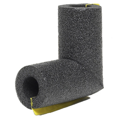 Elbow Pipe Insulation, Polyethylene Foam, Gray, For 1-In. Copper Pipe