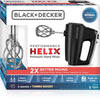 Black+Decker Black/Silver 5 speed Hand Mixer