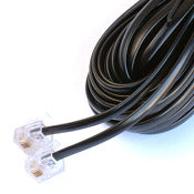 Black Point Products Inc BT-002-BLACK 25' Black 4 Wire Phone Cord