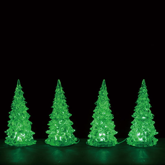 Lemax  Green  Small Crystal Tree  Christmas Village