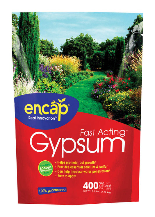 Encap Fast Acting Gypsum 2.5 lbs. for Helps Loosen Salt Damaged Soil 400 sq. ft. Coverage