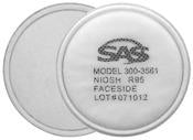 Sas Safety Corporation 300-1071 Breathemate™ Organic Vapor Cartridge & R95 Particulate Filter Combo Kit