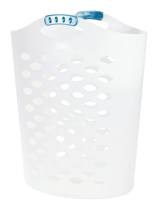 Rubbermaid White Plastic Laundry Hamper (Pack of 4)