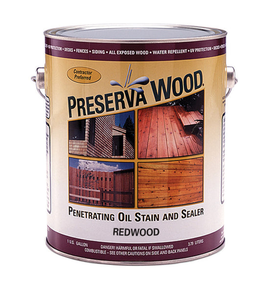 Preserva-Wood 100 Voc Natural Wood Finish Redwood 1 Gl