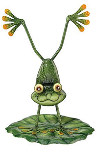 HANDSTAND FROG STATUE