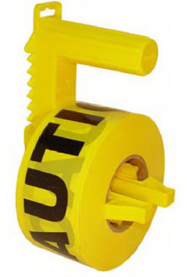 TapeWiz Tape Dispenser, With 1000-Ft. Yellow Caution Tape