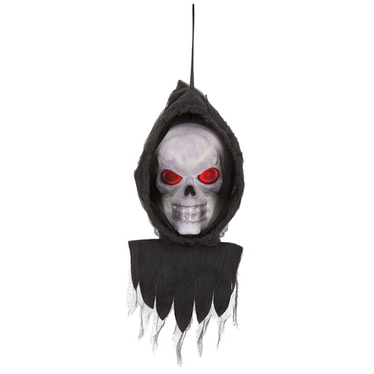 Gemmy Flickering Reaper Face Hanging Decor