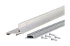 M-D Building Products  Silver  Aluminum  Door Bottom  For L-Shaped 48 in. L x 1/2 in.
