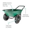 Yard Rover  Poly  Residential Wheelbarrow  300 lb. capacity