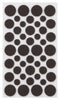 Softtouch Felt Self Adhesive Protective Pad Brown Round Assorted in. W 46 pk