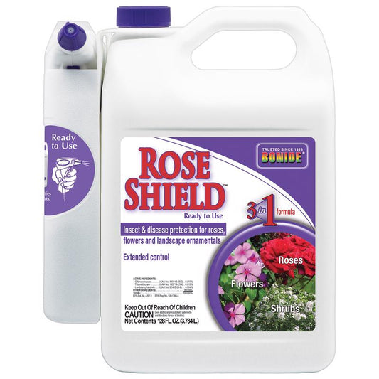 Bonide Rose Shield Liquid Fungicide Insecticide and Miticide 128 oz (Pack of 3)
