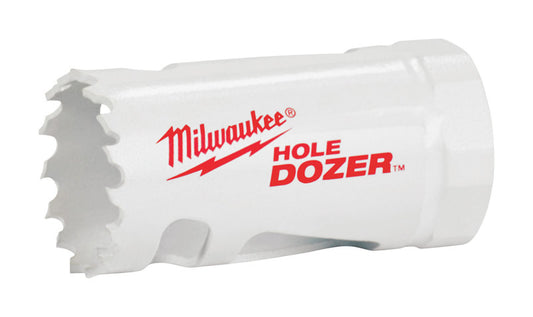 Milwaukee  Hole Dozer  1-1/8 in. Dia. x 2.7 in. L Bi-Metal  Hole Saw  1/4 in. 1 pc.