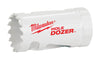 Milwaukee  Hole Dozer  1-1/8 in. Dia. x 2.7 in. L Bi-Metal  Hole Saw  1/4 in. 1 pc.