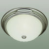 Bel Air Lighting Breakwater 6 in. H X 11 in. W X 11 in. L Brushed Nickel White Ceiling Fixture