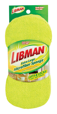 Libman  Extra Large  Medium Duty  Sponge  For All Purpose 9.75 in. L 1 pk (Pack of 6)