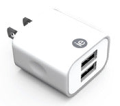 I Essentials IEN-AC22A-WT 2.4 Amp White 2 USB Ports Wall Charger
