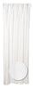 Zenna Home PE71145W 70" X 72" White Light Gauge Vinyl Shower Line