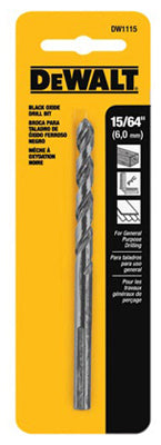 15/64-In. Black Oxide Drill Bit
