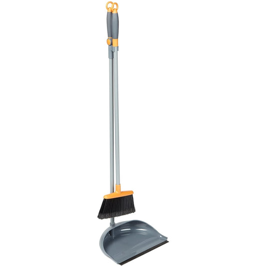 Casabella 9 in. W Stiff PVC Broom with Dustpan (Pack of 4)