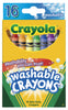 Crayola 52-6916 Regular Washable Crayons 16 Count                                                                                                     