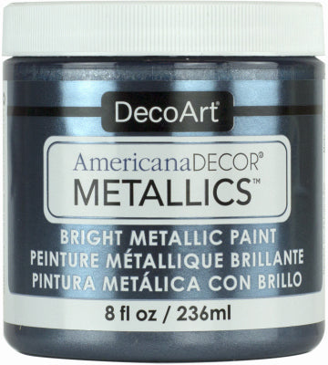 Americana Decor Metallics Craft Paint, Pewter, 8-oz.