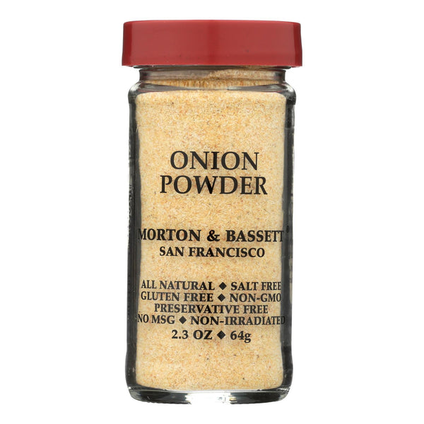 Morton & Bassett - Seasoning Onion Powder - Case of 3 - 2.3 OZ