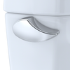 TOTO® Drake® Two-Piece Elongated 1.28 GPF Universal Height TORNADO FLUSH® Toilet with CEFIONTECT® and SoftClose® Seat, WASHLET®+ Ready, Cotton White - MS776124CEFG#01