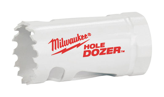 Milwaukee  Hole Dozer  1-1/16 in. Dia. x 2.6 in. L Bi-Metal  Hole Saw  1/2 in. 1 pc.