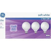 GE 25 W G25 Globe Incandescent Bulb E26 (Medium) Soft White 3 pk